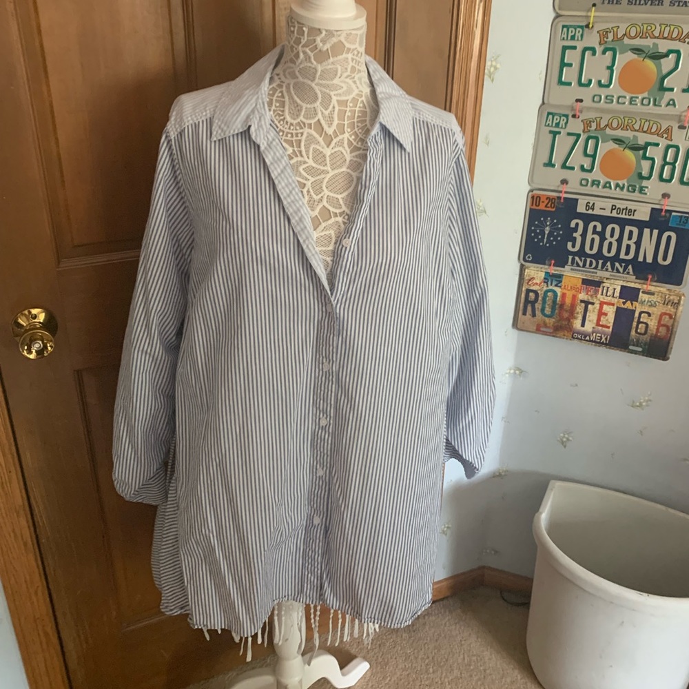 2 Lane Bryant button up shirts